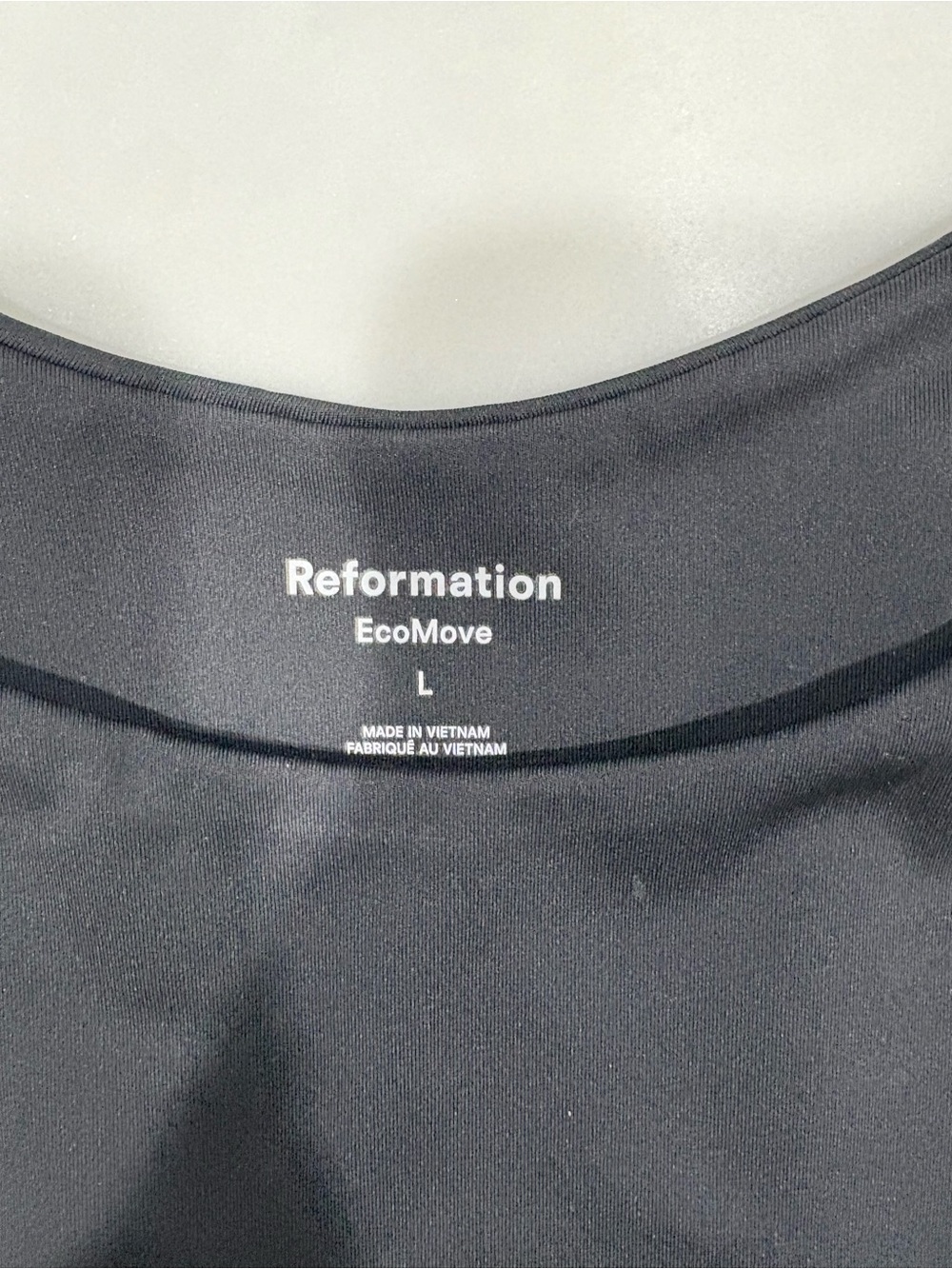 Reformation High-Neck Black Sports Bra - Sz L - Picture 3 of 3